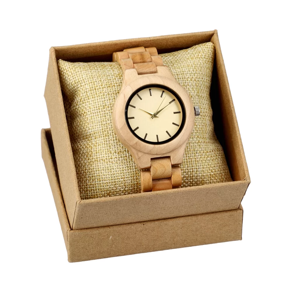 Relógio de madeira + caixa RM008 - ModaServerPro